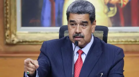 EPA Presiden Venezuela Nicolás Maduro pada konferensi pers pada 29 Juli