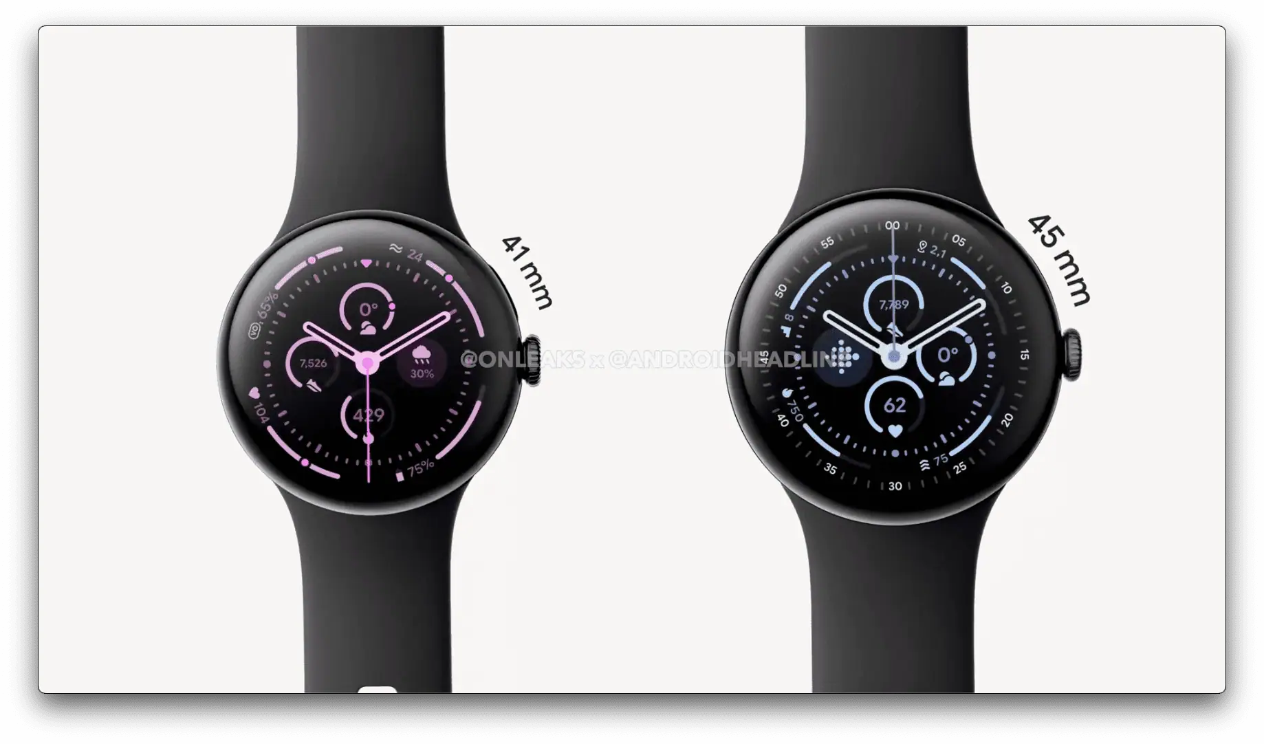 Pixel Watch 3 mungkin tersedia dalam dua ukuran.