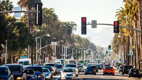 Getty Images Kemacetan lalu lintas di Los Angeles