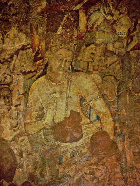 Avalokiteshvara Padmapani, Buddha Teratai Biru yang Welas Asih di Ajanta.