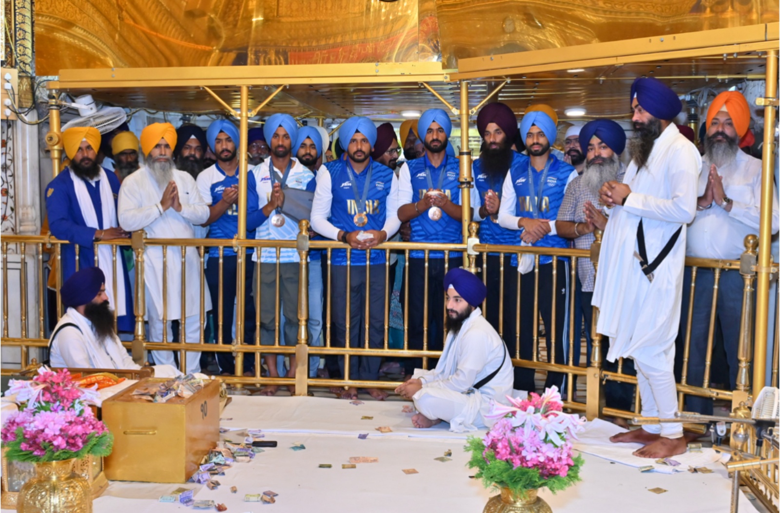 Kapten tim Harmanpreet Singh mengaitkan kesuksesan tim dengan berkah Guru Sahib dan berdoa untuk penampilan yang lebih baik di masa depan. (Foto Ekspres)