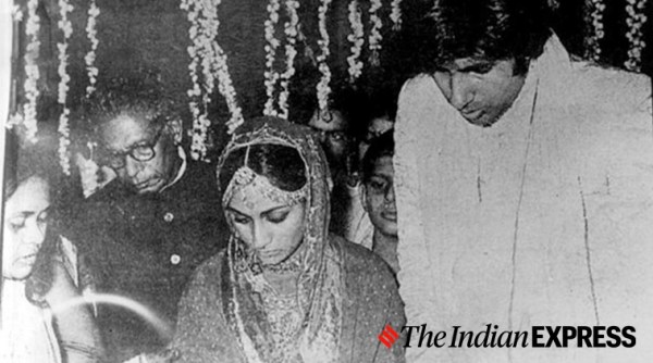 Foto Pernikahan Amitabh Bachchan Jaya Bhaduri