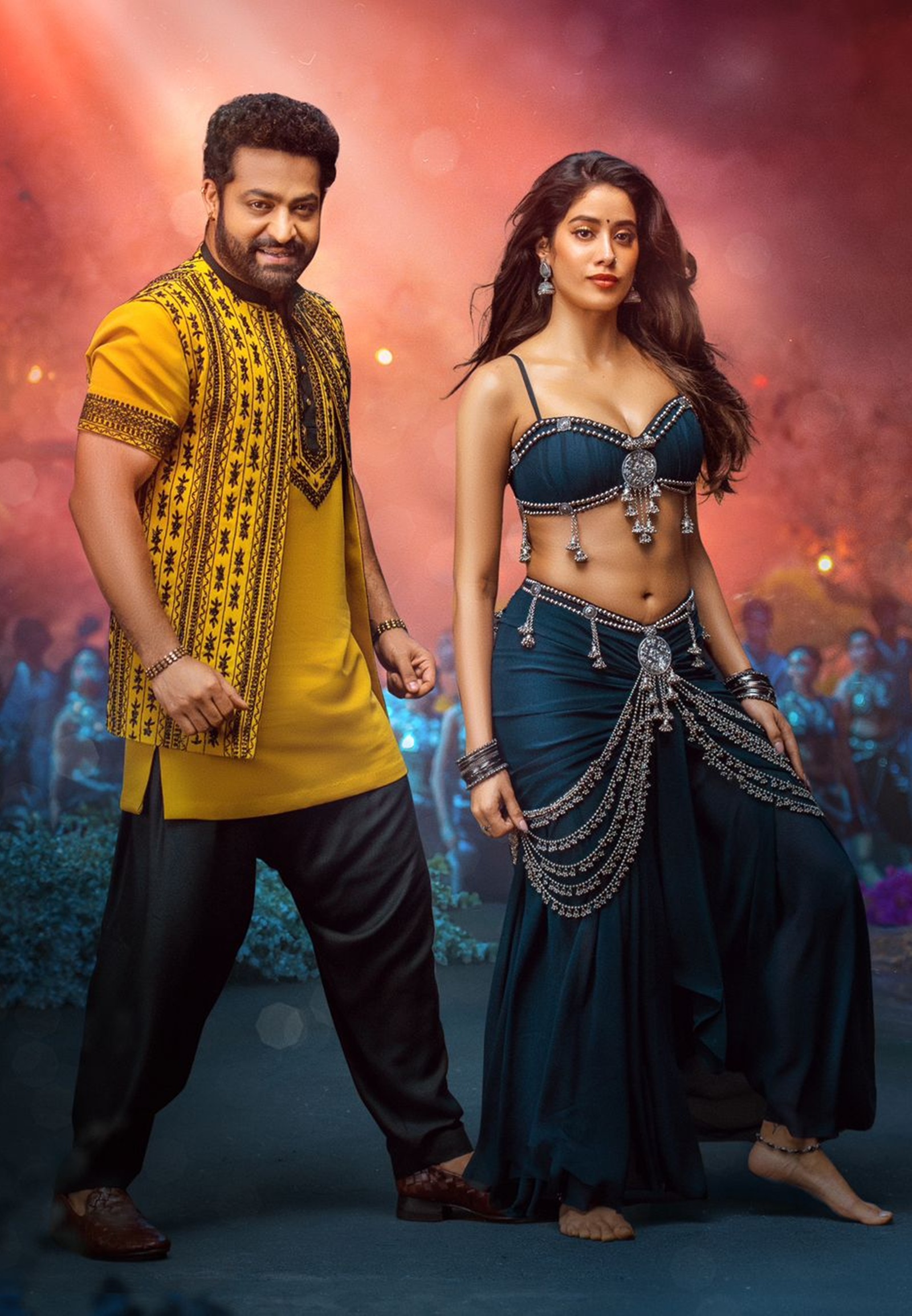 Janhvi Kapoor dengan Jr.NTR