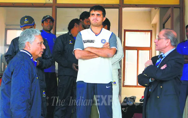 Jagmohan Dalmiya dan Sourav Ganguly