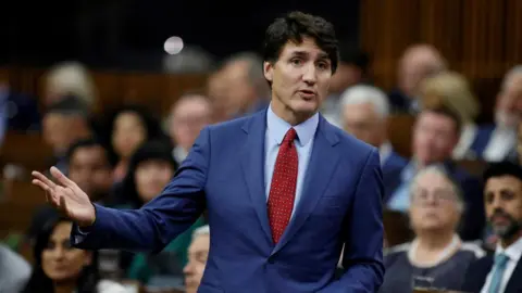 Foto Reuters Justin Trudeau di Parlemen Kanada