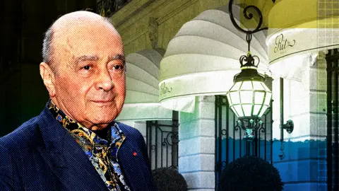 Getty Images Gambar komposit menunjukkan fasad Mohamed Al Fayed dan Hotel Ritz Paris