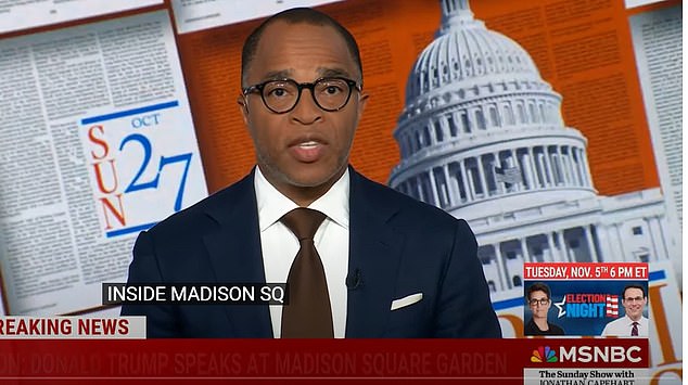 Pembawa acara Jonathan Capehart mengenang unjuk rasa Nazi ketika berbicara tentang acara Trump pada hari Minggu