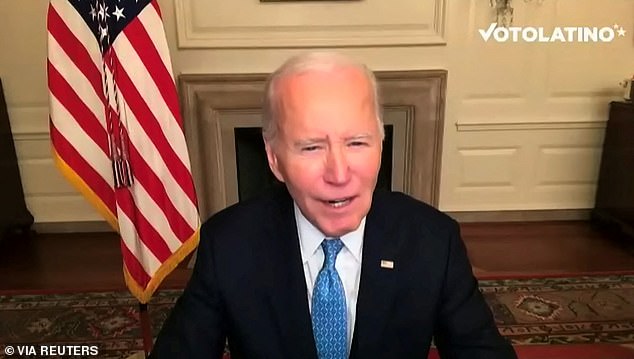 Presiden Joe Biden melontarkan kesalahan tersebut saat memberikan pidato pada hari Senin