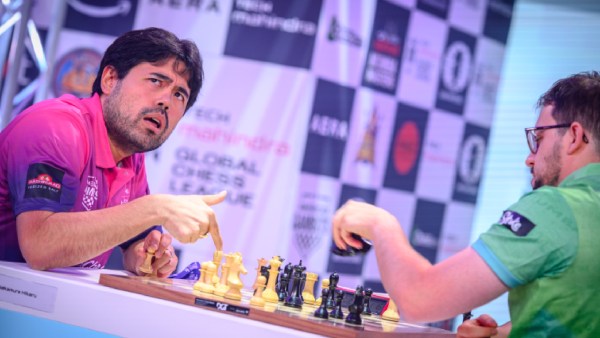 Mumba Menguasai Hikaru Nakamura di Liga Catur Global 2024. (FIDE | Michal Walusza)