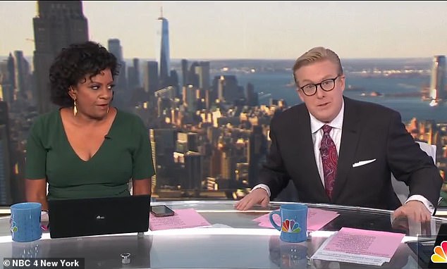 Gus Rosendale dan Pat Battle, keduanya pembawa acara NBC 4 New York 