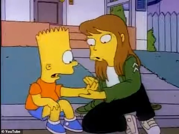 Pengguna X memperhatikan bahwa teknik gadis Hawk Tuah mirip dengan yang dilakukan oleh Laura, karakter dari The Simpsons yang disukai Bart selama episode season 4.