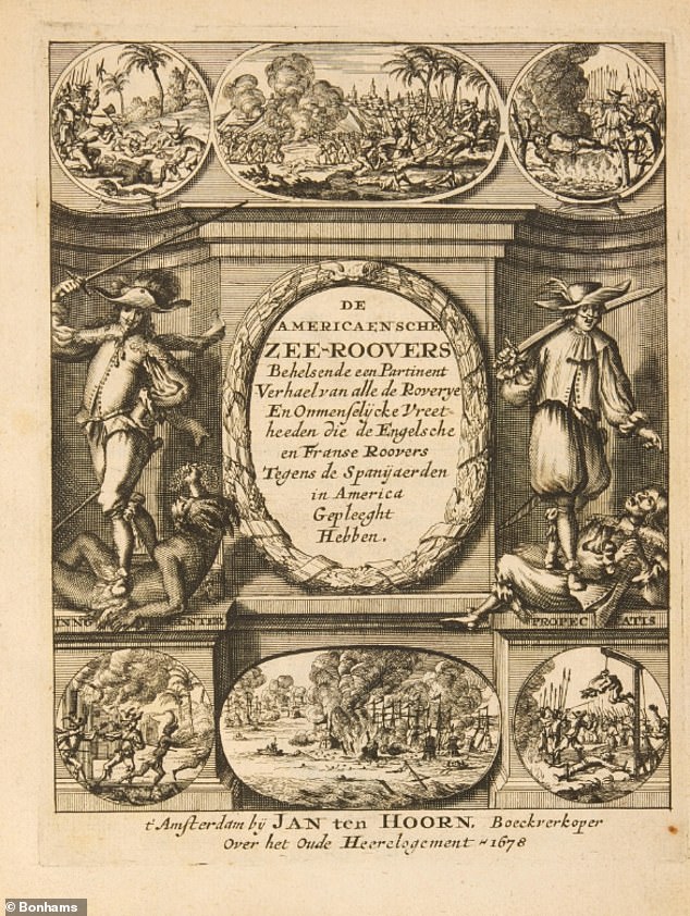 Buku berbahasa Belanda tersebut, yang diperkirakan akan terjual hingga £70.000 saat dilelang di Bonhams, diyakini sebagai kesaksian mata pertama tentang kehidupan di atas kapal bajak laut.