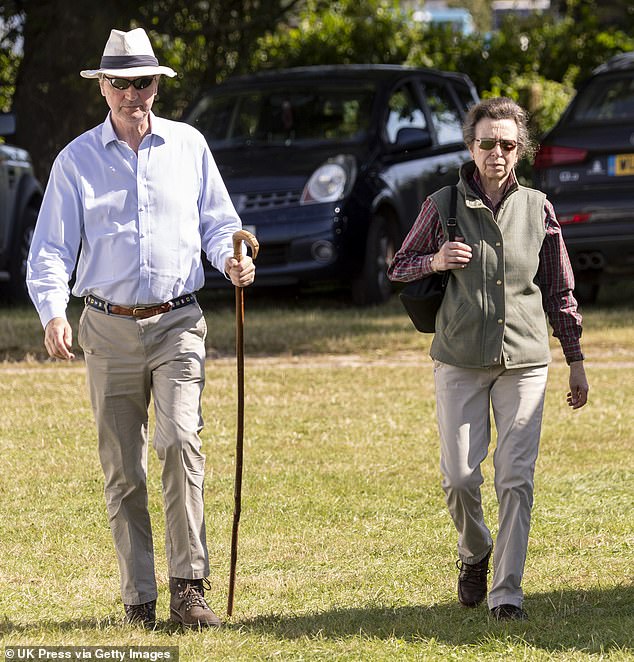 Putri Anne dan suami keduanya Sir Timothy Laurence di Gatcombe pada September 2019