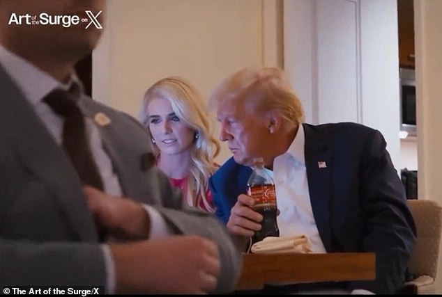 Saat Trump berbicara, dengan sebotol Coca-Cola di tangan, Natalie Harp mencatat dan kemudian memandangnya untuk meminta persetujuan akhir. “Bagus,” katanya. Dan tweet itu terkirim