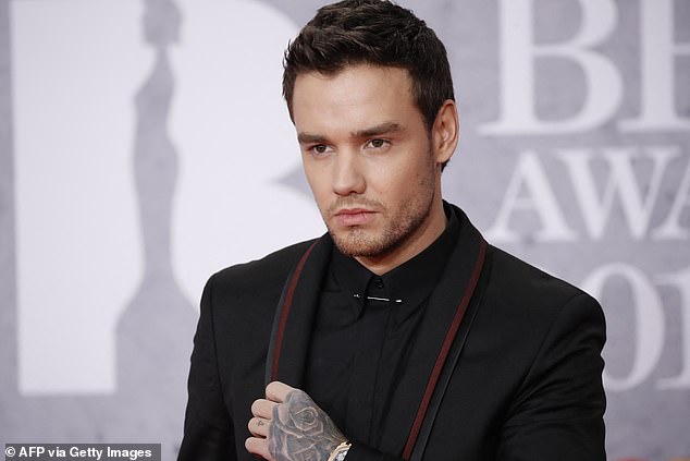 Liam berfoto di karpet merah saat tiba di BRIT Awards 2019 di London pada 20 Februari 2019