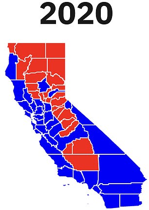 Bagaimana Daerah California Memberikan Suara pada tahun 2020