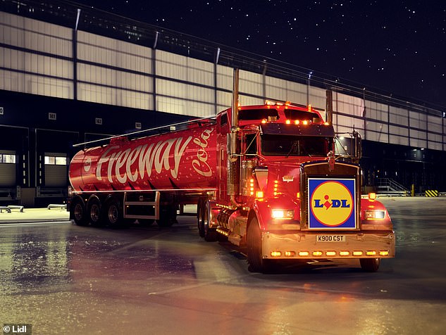 Lidl menyaingi Coca Cola dengan meluncurkan truk merahnya sendiri untuk Natal