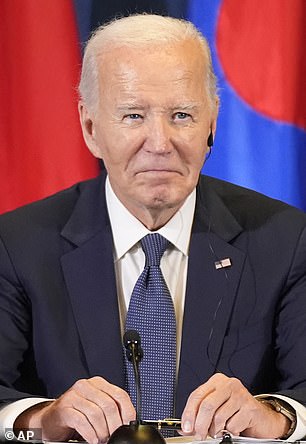 Presiden Joe Biden menghadiri pertemuan trilateral dengan Presiden Korea Selatan Yoon Suk Yeol dan Perdana Menteri Jepang Shigeru Ishiba