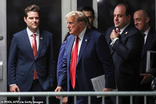 Gaetz berada di sisi Trump selama sidang hukumnya di New York awal tahun ini